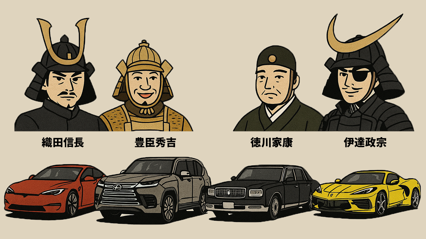 戦国武将に一番似合う現行車は何か、本気で考えてみた